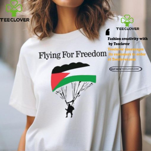 flying for freedom palestine t shirt