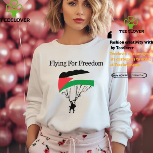 flying for freedom palestine t shirt