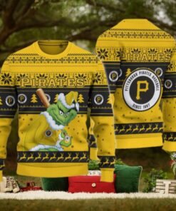 Pittsburgh Pirates Grinch Christmas Ugly Sweater