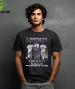 Legends Colorado Rockies Walker And Helton Thank You For The Memories T Shirt