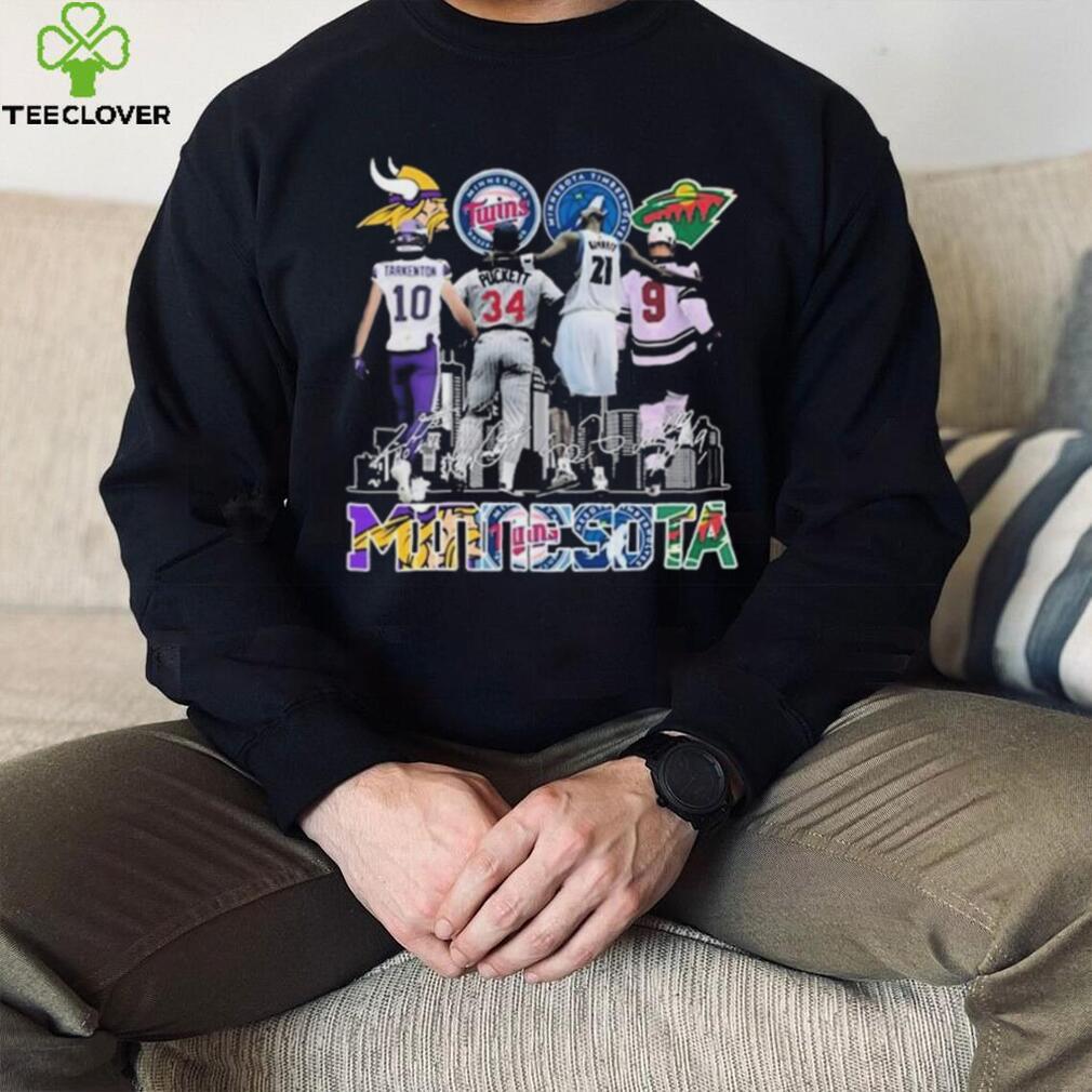 Tarkenton Puckett City Signature Minnesota Shirt Tarkenton Puckett City Signature Minnesota Shirt