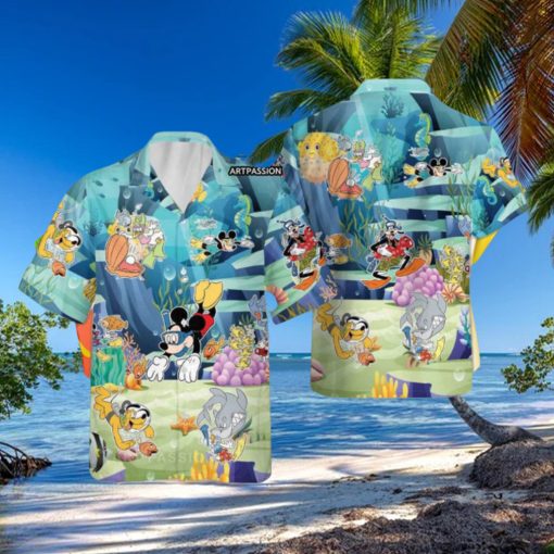 Mickey And Friends Hawaii Shirt, Mickey Aloha Shirt