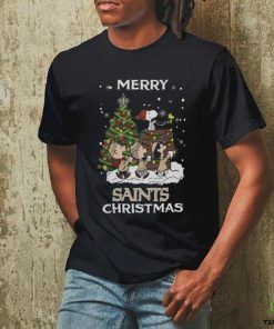 New Orleans Saints Snoopy Family Christmas Shirt