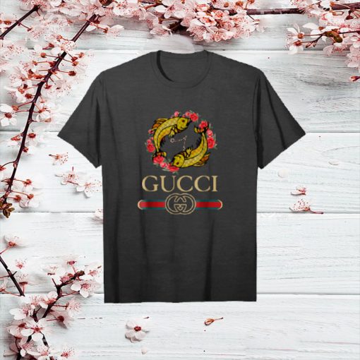 Gucci Logo Fish Shirt For Men Women Youth Unisex T-Shirt