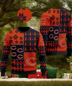 Chicago Bears Ugly Sweater Vintage Xmas 3D Ugly Christmas Sweater 3D Printed Men And Women Holiday Gift