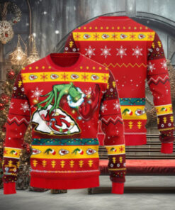 Kansas City Chiefs Grinch Christmas Ugly Sweater