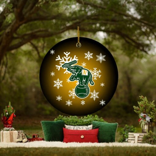 Oakland Athletics MLB Merry Christmas 2023 Holiday Gifts Decorations Ornament