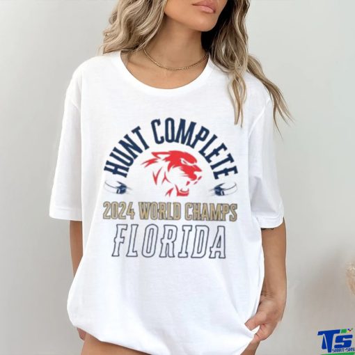 Hunt Complete 2024 World Champs Florida Panthers Vintage T Shirt