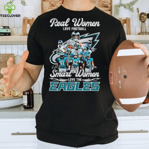 Real Women love Football Smart Women love the Philadelphia Eagles Signatures 2023 Shirt