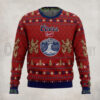 Funny Baby Yoda Santa And Frog Christmas Ugly Sweater