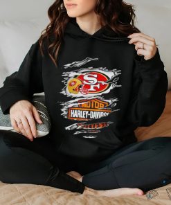 San Francisco 49ers Harley Davidson scratch shirt