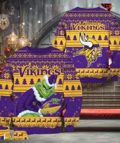 Minnesota Vikings Grinch Christmas Ugly Sweater