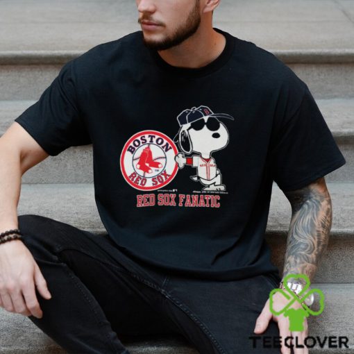 Vintage 80s Snoopy Boston Red Sox Joe Cool Baseball Shirt