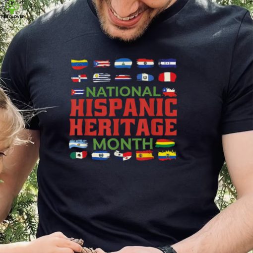 Spanish Speaking Countries Flag Hispanic Heritage Month New Design T Shirt0