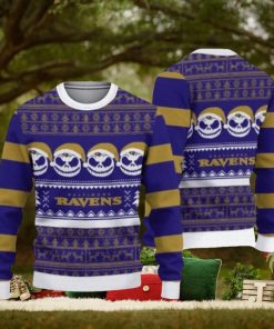 Baltimore Ravens Pumpkin Ugly Christmas Sweaters