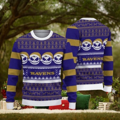 Baltimore Ravens Pumpkin Ugly Christmas Sweaters