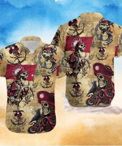 Alabama Crimson Tide Pirates Fans Pirates Skull Hawaiian Shirt