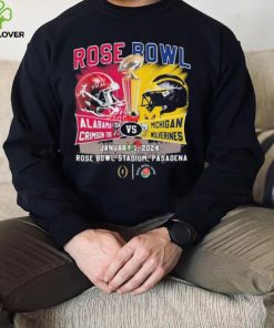 Head To Head Rose Bowl Alabama Crimson Tide Vs Michigan Wolverines January 1 2024 Shirt