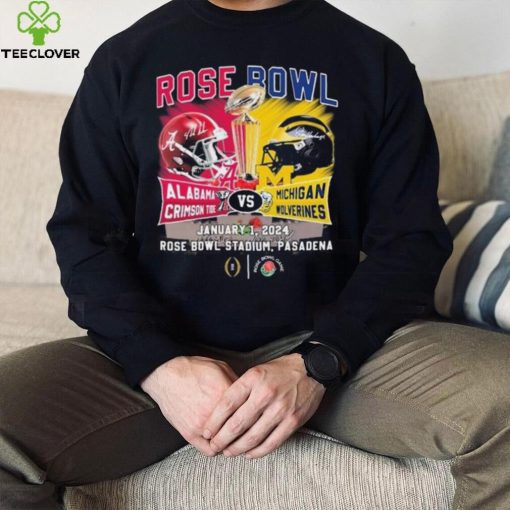 Head To Head Rose Bowl Alabama Crimson Tide Vs Michigan Wolverines January 1 2024 Shirt