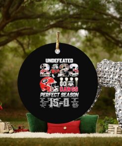 georgia bulldogs undefeated 2023 go dawgs perfect season signatures ornament Circle 1 georgia bulldogs undefeated 2023 go dawgs perfect season signatures ornament Circle