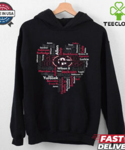 georgia bullgogs Word Cloud Player Names T Shirt
