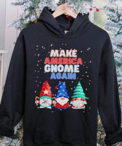 Official Make America gnome again funny snowy Christmas T shirt