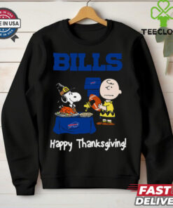 Peanuts Buffalo Bills Football Happy Thanksgiving T Shirt