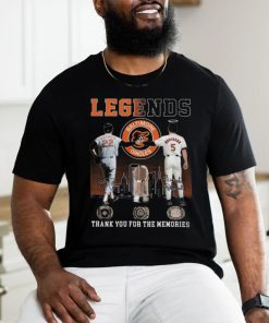 Legends Baltimore Orioles Palmer And Robinson Thank You For The Memories T Shirt