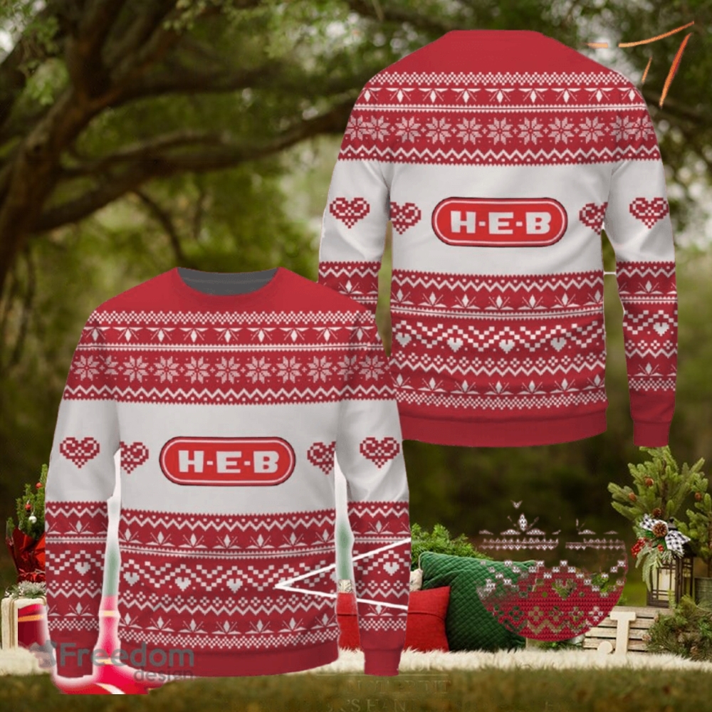 h e b Logo Brands Ugly Christmas 3D Sweater Gift For Men And Women h e b Logo Brands Ugly Christmas 3D Sweater Gift For Men And Women