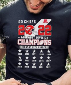 Go Chiefs 2022 AFC West Division Champions Kansas City Chiefs Shirt