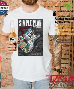 Simple plan north American tour 2024 poster shirt