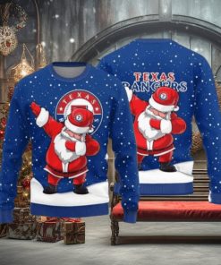 Texas Rangers Dab Santa Ugly Christmas Sweater