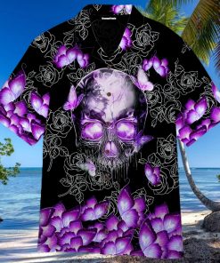 Butterfly Skull Hawaiian Shirt For Men Women Adult Wt5440 1