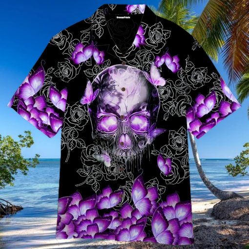 Butterfly Skull Hawaiian Shirt For Men Women Adult Wt5440 1