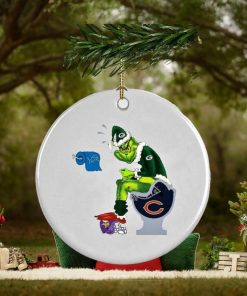 Grinch NFL Team Football Green Bay Packers Ornament