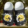 Baseball Girl Custom Shoes Crocs – Baseball Beach Black Crocs Womens