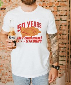 50 Years at Arrowhead Stadium Kansas City Football shirt