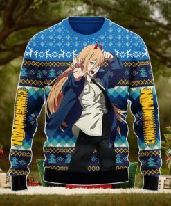 Chainsaw Man Power Ugly Christmas Sweater Anime Xmas Men And Women Christmas Gift