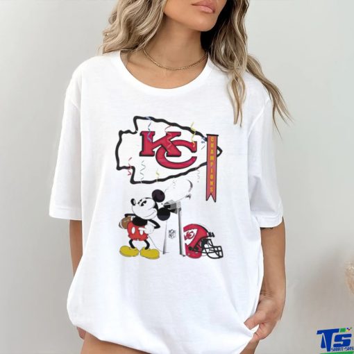 Mickey Mouse Kansas City Chiefs Champions Trophy Shirt