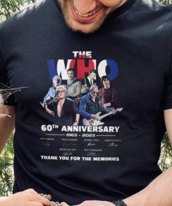 The Who 60th Anniversary 1963 – 2023 Thank You For The Memories T Shirt