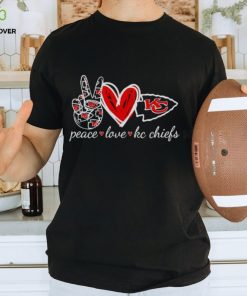 heart peace love Kansas City Chiefs shirt