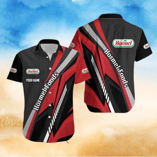 hormel foods Personalized Name Party Brand AOP Hawaiian Beach Shirt For Summer