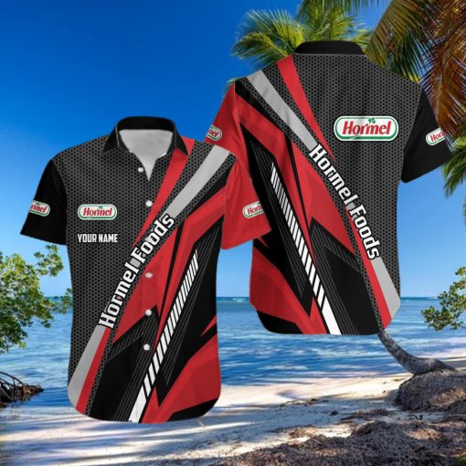 hormel foods Personalized Name Party Brand AOP Hawaiian Beach Shirt For Summer