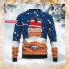 Denver Broncos NFL Football Team Logo Symbol Santa Claus Custom Name Personalized 3D Ugly Christmas Sweater Shirt For Men And Women On Xmas Days