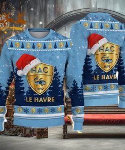 Havre Athletic Club Ugly Christmas Sweater Santa Hat Logo Tree Gift For Men And Women