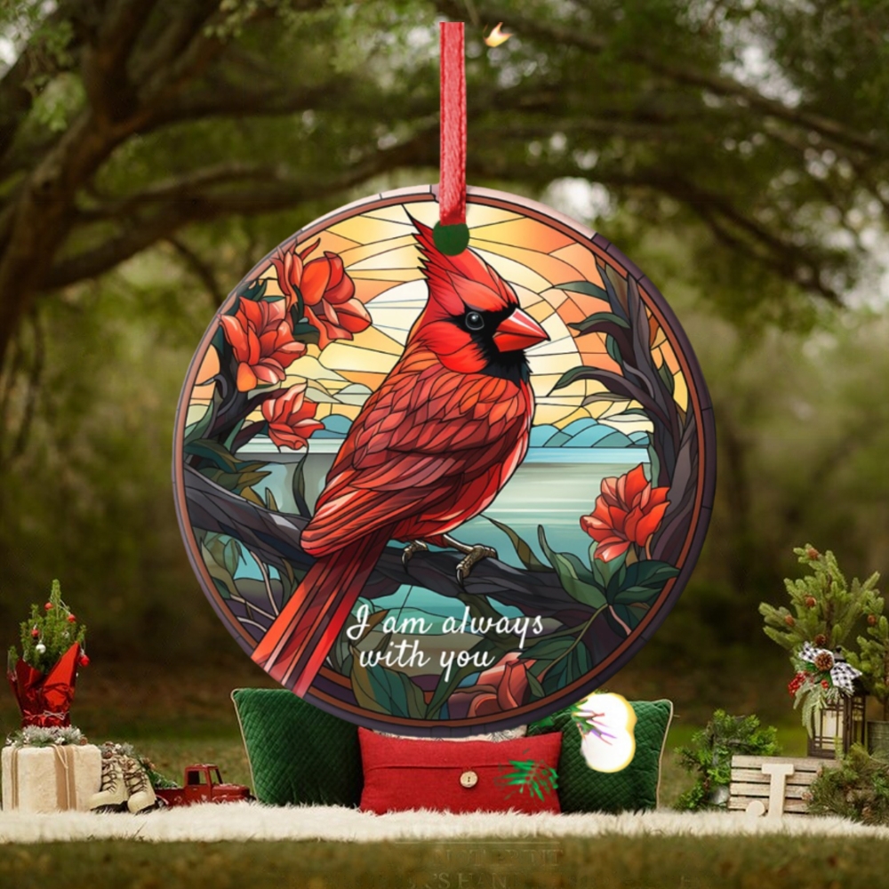 i am always with you Circle Ornament i am always with you Circle Ornament