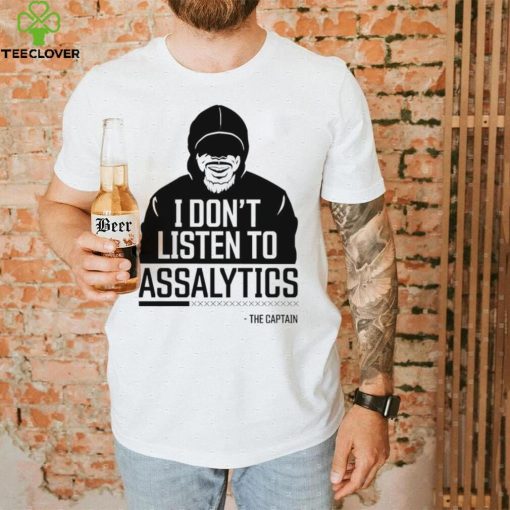 i dont listen to assalytics the captain logo shirt shirt trang