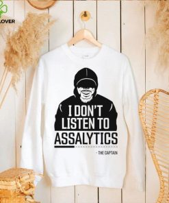 i dont listen to assalytics the captain logo shirt shirt trang