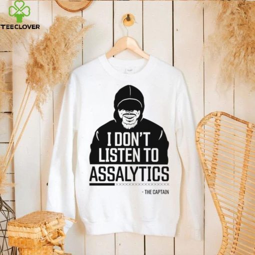 i dont listen to assalytics the captain logo shirt shirt trang