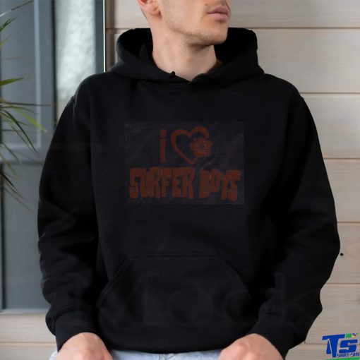 i heart surfer boys baby tee shirt